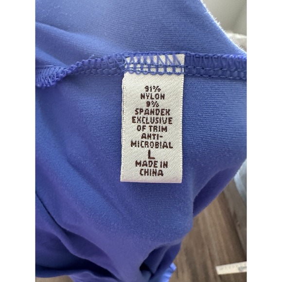 The Tailored Sportsman Womens Long Sleeve Quarter Zip Pullover Top Blue L - Picture 6 of 7